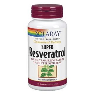 Super Resveratrol 250 mg. Solaray - 30 cápsulas