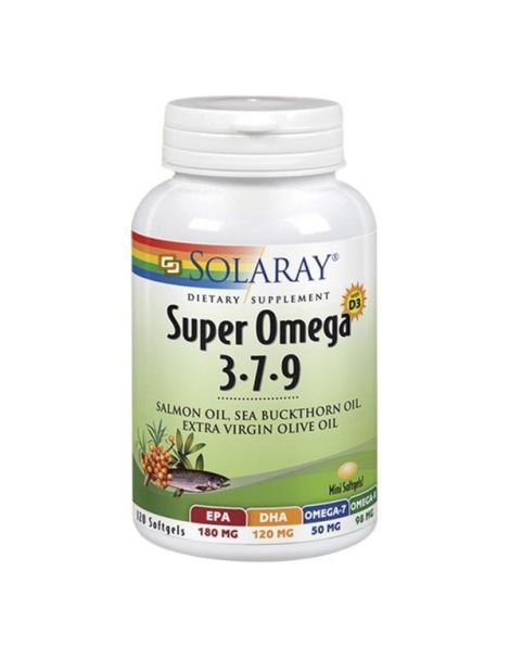 Super Omega 3-7-9 Solaray - 120 perlas