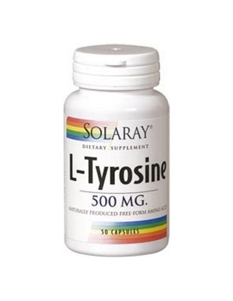 L-Tirosina 500 mg. Solaray - 50 cápsulas