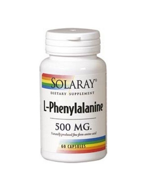 L-Fenilalanina 500 mg. Solaray - 60 cápsulas