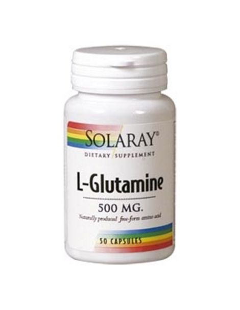 L-Glutamina 500 mg. Solaray - 50 cápsulas