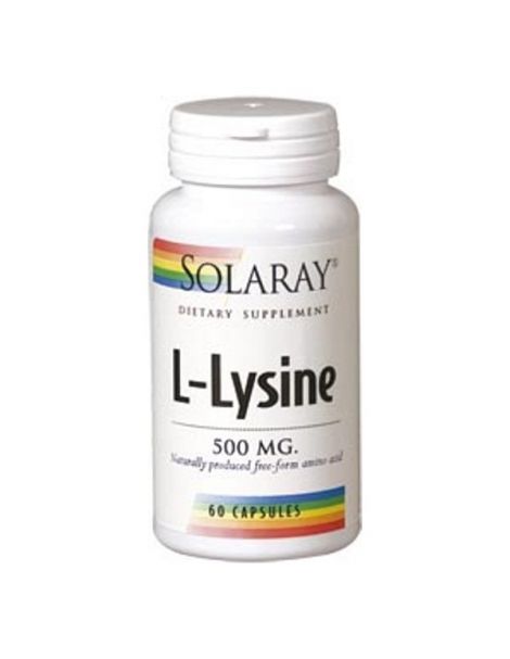 L-Lisina 500 mg. Solaray - 60 cápsulas