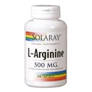 L-Arginina 500 mg. Solaray - 100 cápsulas