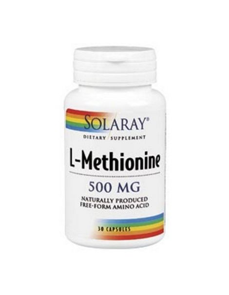 L-Metionina 500 mg. Solaray - 30 cápsulas