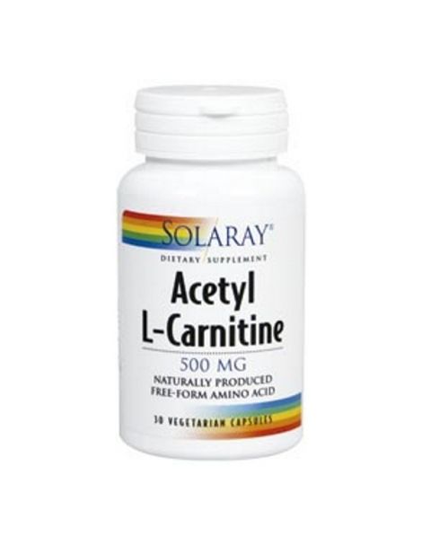 Acetil L-Carnitina 500 mg. Solaray - 30 cápsulas