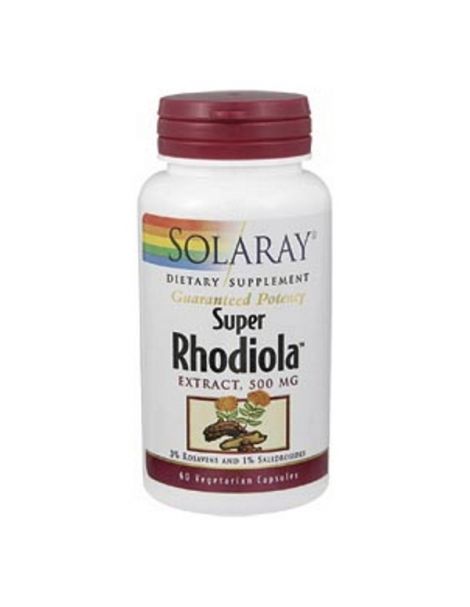 Super Rhodiola Solaray - 60 cápsulas