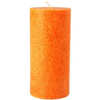 Vela de Cera de Palma Pilar Naranja Kenzerfarm - 1 unidad