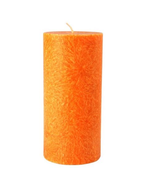 Vela de Cera de Palma Pilar Naranja Kenzerfarm - 1 unidad