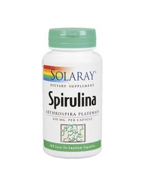 Espirulina 410 mg. Solaray - 100 cápsulas