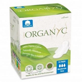 Compresa de Día con Alas Regular Organyc - 10 unidades