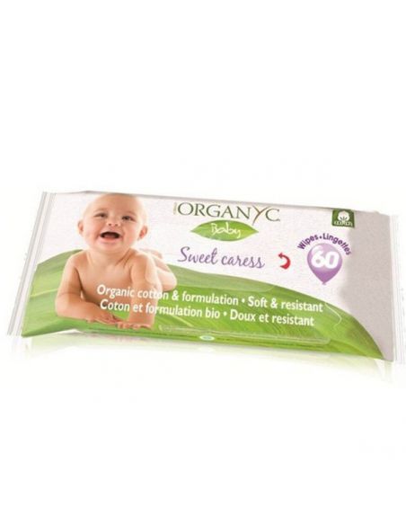 Toallitas Bebé Organyc - 60 unidades