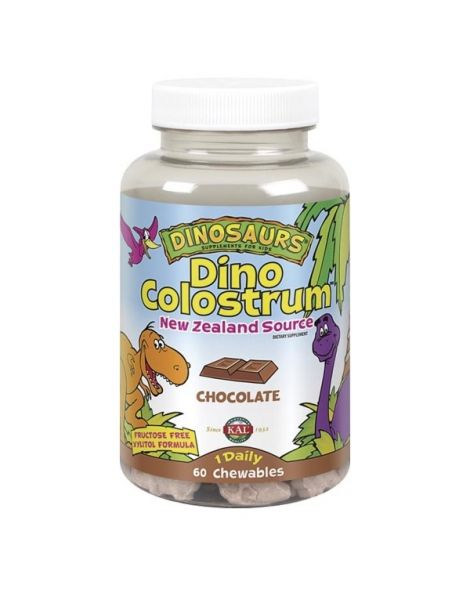 Dino Colostrum Chocolate (Calostro) Kal - 60 comprimidos masticables
