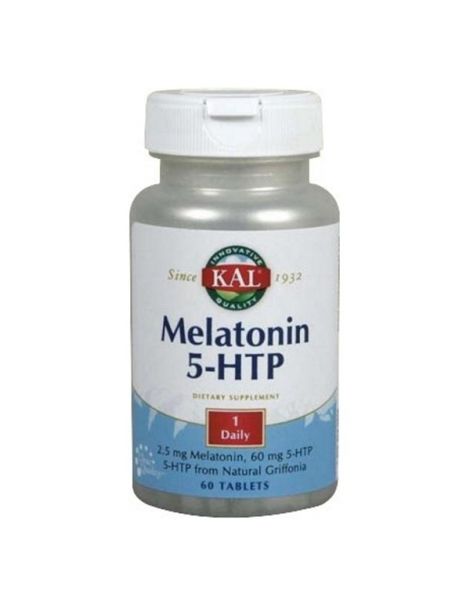 Melatonina 1,9 + 5HTP Acción Retardada Kal - 60 cápsulas