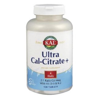 Ultra Cal Citrate + K2 Kal - 120 comprimidos