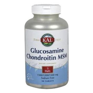 Glucosamina con Condroitina y MSM Kal - 90 comprimidos