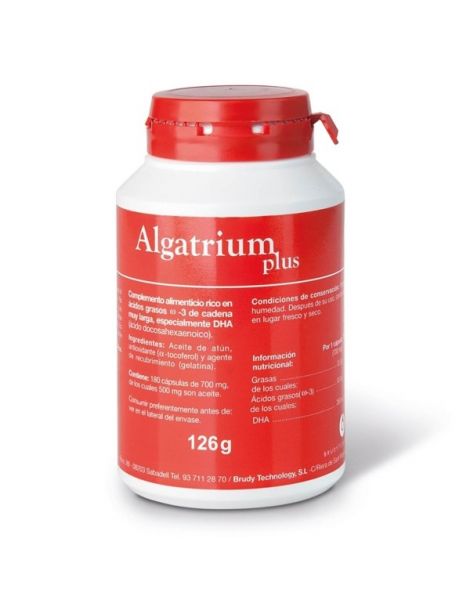 Algatrium Plus 350 mg. DHA Brudy Technology - 180 perlas