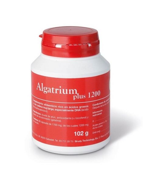 Algatrium Plus 1200 mg. DHA 840 mg. Brudy Technology - 60 perlas