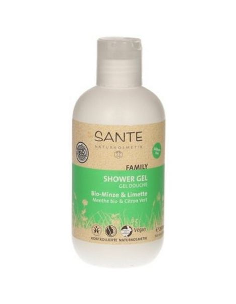 Gel de Ducha Menta Bio Sante - 200 ml.