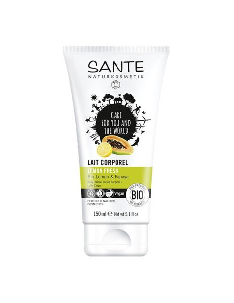 Loción Corporal Lemon Fresh Sante - 150 ml.