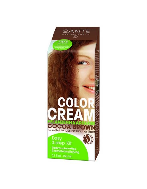 Crema Colorante Capilar Chocolate Sante - 150 ml.