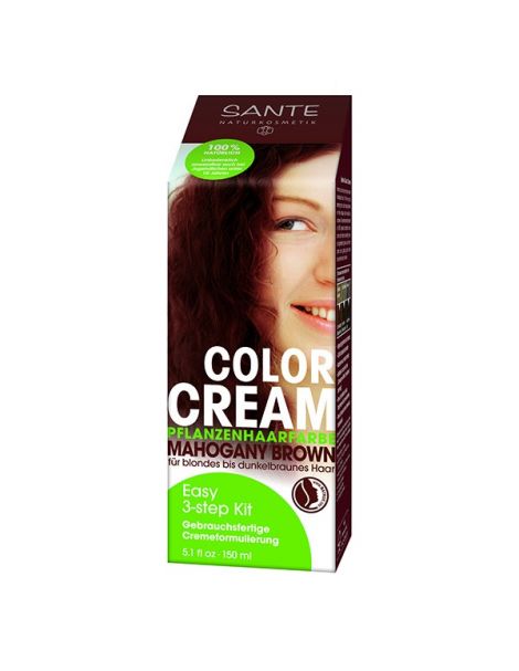 Crema Colorante Capilar Caoba Sante - 150 ml.