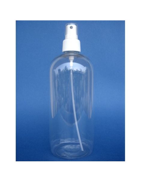 Frasco de PET Transparente Pulverizador - 500 ml.