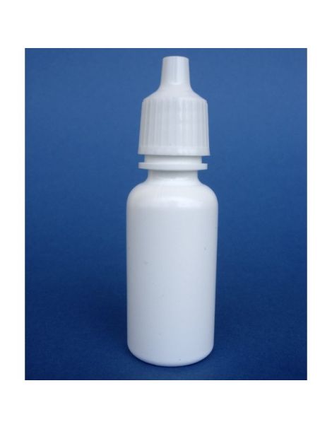 Frasco Goteador de Plástico Blanco - 15 ml.