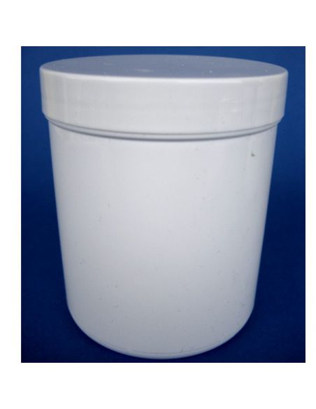 Tarro de Plástico Blanco Cilíndrico - 200 ml.