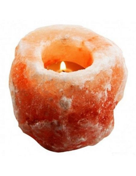 Portavelas de Sal Rústico