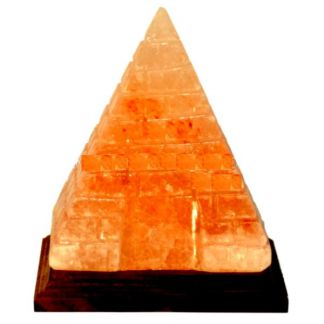Lámpara de Sal Pirámide con Líneas