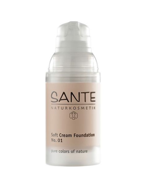 Maquillaje Soft Cream Porcellan 01  Sante - 30 ml.