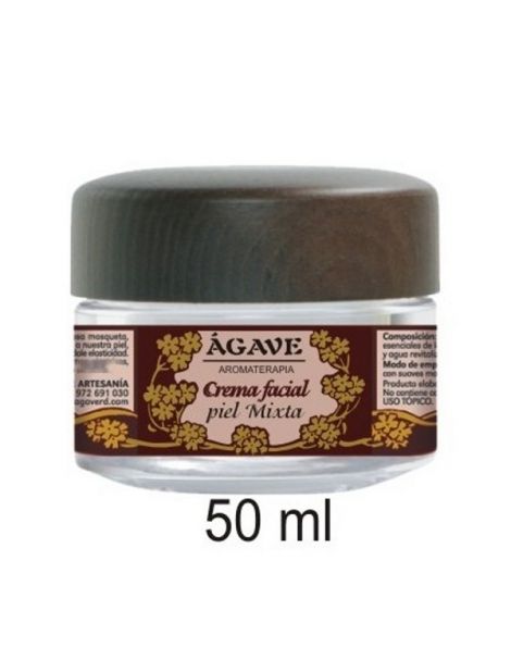 Crema Facial Piel Normal-Mixta Ágave - 50 ml.