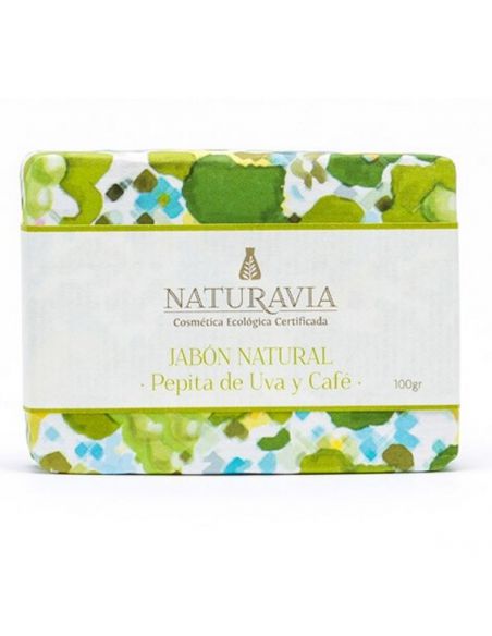 Jabón de Pepita de Uva y Café Naturavia - 100 gramos