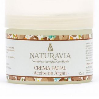 Crema Facial de Aceite de Argán Naturavia - 50 ml.