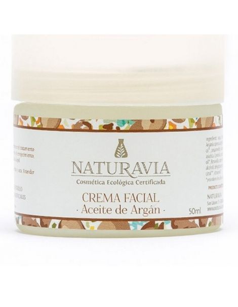 Crema Facial de Aceite de Argán Naturavia - 50 ml.