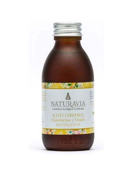 Aceite Corporal de Mandarina y Limón Revitalizante Naturavia - 150 ml.