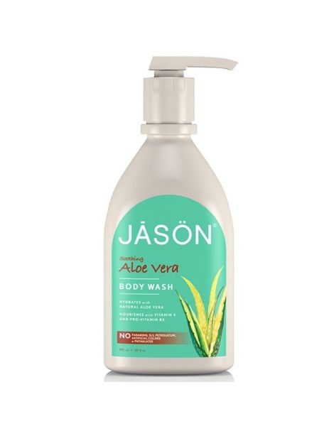 Gel de Ducha de Aloe Vera Calmante Jásön - 887 ml.