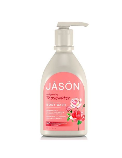 Gel de Ducha de Agua de Rosas Tonificante Jásön - 887 ml.