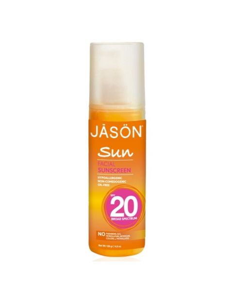 Protector Solar Facial FPS 20 Jásön - 128 gramos