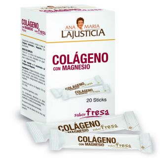 Colágeno con Magnesio Sabor Fresa Ana Mª. Lajusticia - 20 sticks