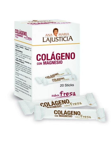 Colágeno con Magnesio Sabor Fresa Ana Mª. Lajusticia - 20 sticks