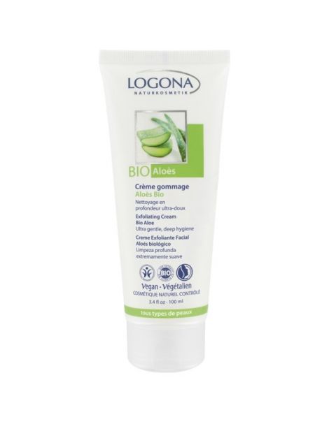 Peeling en Crema Aloe Bio Logona - 100 ml.