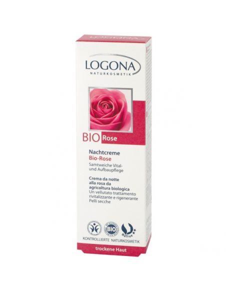 Crema de Noche Rosas Bio Logona - 40 ml.
