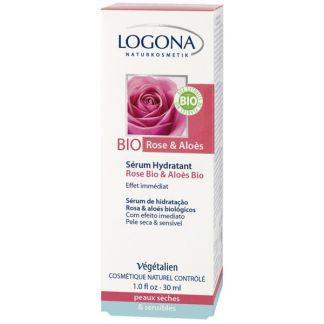 Serum Hidratante Rosas & Aloe Bio Logona - 30 ml.