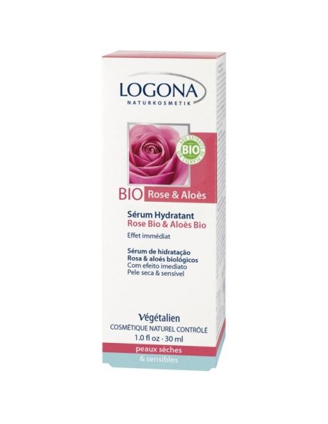 Serum Hidratante Rosas & Aloe Bio Logona - 30 ml.