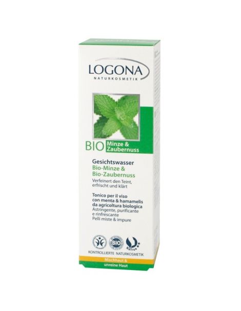 Tónico Facial Menta & Hamamelis Bio Logona - 125 ml.