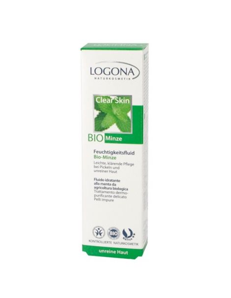 Fluido Hidratante Menta Bio Logona - 30 ml.