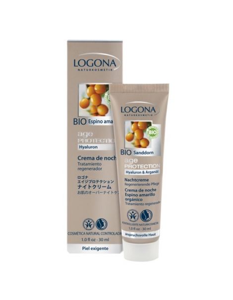 Crema de Noche Age Protection Logona - 30 ml.