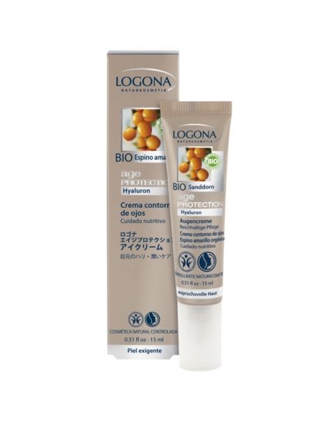 Crema Contorno de Ojos Age Protection Logona - 15 ml.