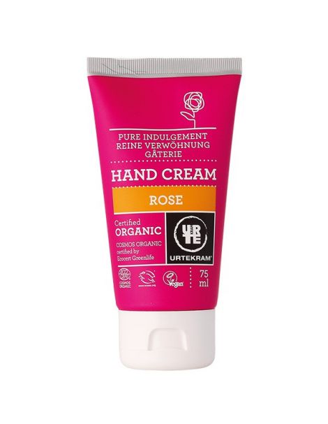 Crema de Manos de Rosa Urtekram - 75 ml.